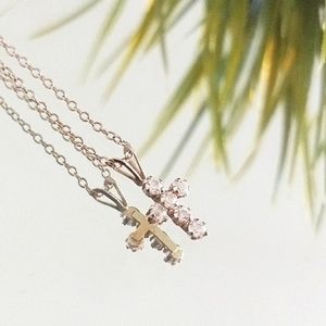 10k JCM cross pendant